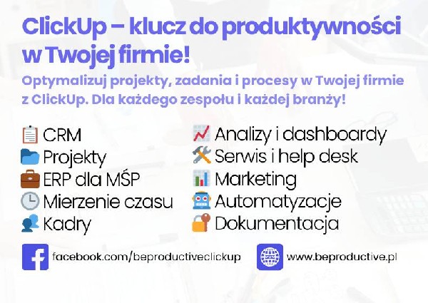 Clickup Dla Firm - Lepsze Zarządzanie Z Beproductive.pl